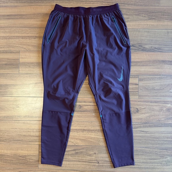 Nike Run Pants (Burgundy) - Size Large - Picture 1 of 3